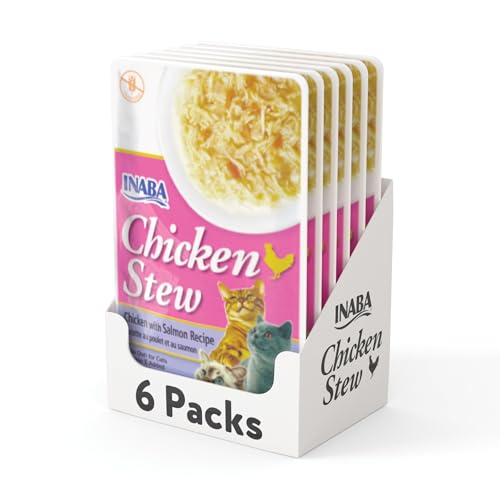 INABA Inaba Chicken & Salmon Recipe (Pack of 6, 40g /Per Pc), All Life Stages, Pate
