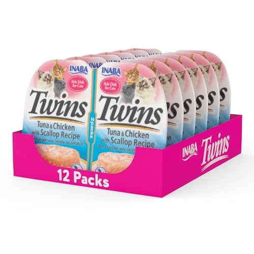 Inaba Twins for Cats, Tuna & Chicken with Scallop Recipe