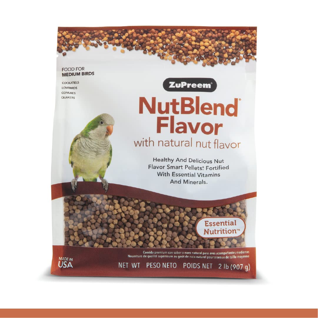 Zupreem Nutblend Flavor With Natural Nut Flavour Medium Bird Food 907 Gm