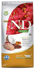 Farmina N D Quinoa Skin Coat Cat Food Grain Free Quail Quinoa Coconut Turmeric Supports Healthy Skin Coat 5kg