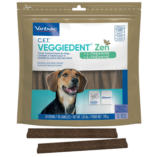 C E T Veggiedent Zen Tartar Control Chews For Dogs Medium