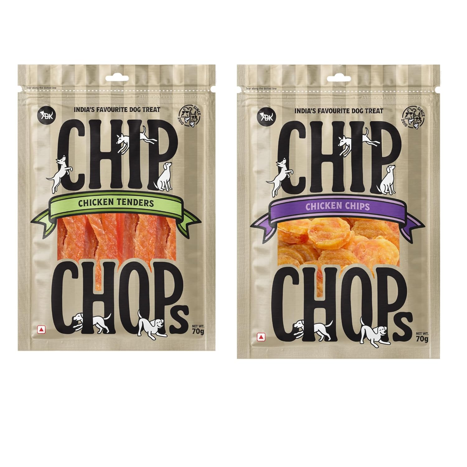 Chip Chop Dog Treat Combo Pack 70g Each Chicken Chips Chicken Tenders Healthy Dog Snacks High Protein Training Treats For Dogs Easily Digestible Pet Treats For All Breeds