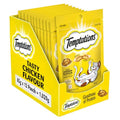 Temptations Crunchy Cat Treats, Tasty Chicken Flavour, 85 g (Pack of 12), Goodness of Protein, Vitamins & Minerals, Soft Inside Crunchy Outside