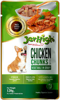 Jerhigh Wet Dog Food Human Grade High Protein Chicken Gravy Chicken Vegetable Pack Of 48 With Free Gnawlers Calcium Bone 1pc 22g Sold By Dogsncats All Life Stages