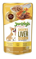 Jerhigh Wet Dog Food Human Grade High Protein Chicken Gravy Chicken Liver Pack Of 72 All Life Stages