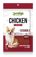 Jerhigh Fully Digestible Healthy Snack Training Treat Human Grade High Protein Chicken With Chicken Flavour 100g Pack Of 4 Dogsncats
