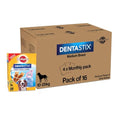 Pedigree Dentastix Oral Care Dog Treat, Adult Medium Breed (10-25 kg), 2.88 kg (Pack of 16), Recommended by Vets, Supports Gum Health, Reduces Risk of Gum diseases