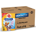 Pedigree Dentastix Oral Care Dog Treat Adult Medium Breed 10 25 Kg 2 88 Kg Pack Of 16 Recommended By Vets Supports Gum Health Reduces Risk Of Gum Diseases