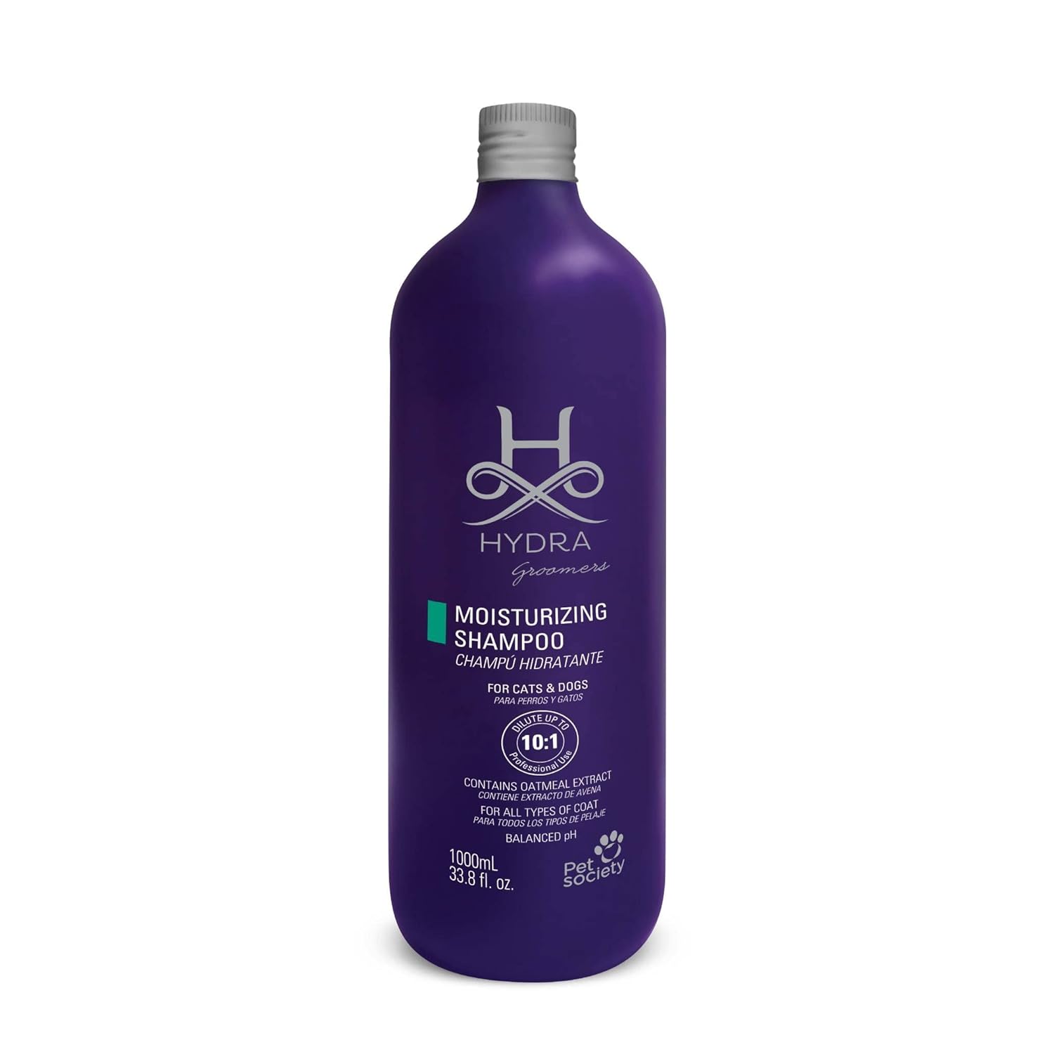 Hydra Groomer S Moisturizing Shampoo For Dogs Cats 1l Ph Balanced Pet Shampoo With Oatmeal Optical Brightener Deep Cleansing Softening Coat Enhancing Formula