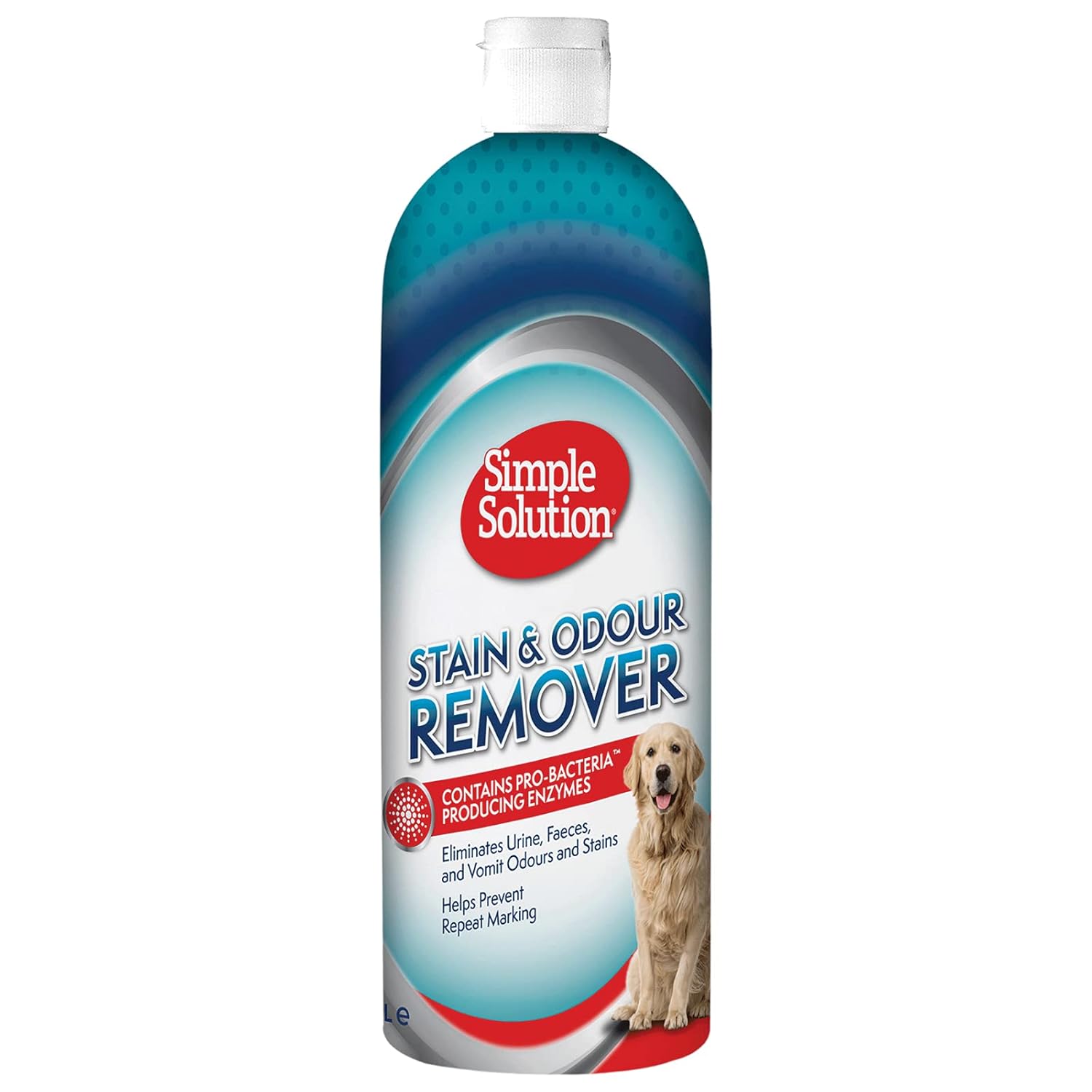 Simple Solution Dog Extreme Stain Odour Remover 3x Cleaning Power Eliminates Tough Set In Stains Odors Pro Bacteria Enzymes Formula For Feces Vomit Urine Drool 1l