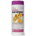 Petkin Jumbo Earwipes For Dogs And Cats Wipes Away Daily Dirt And Odor Cleans Ears Remove Dirt Odor And Wax Super Convenient Ideal For Home Or Travel 80 Petwipes