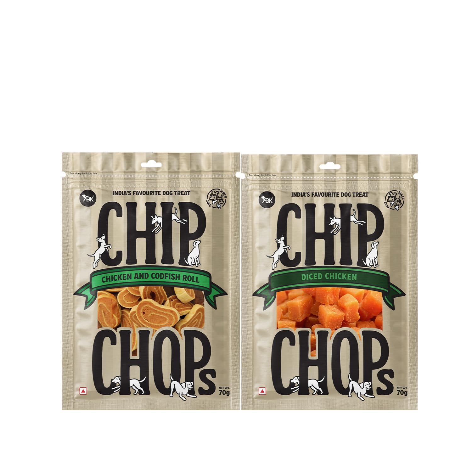 Combo Of Chip Chop Dog Treat Healthy Nutritious Treat Chicken Codfish Roll And Diced Chicken Tenders Easily Digestible Suitable For All Dog Breeds 70 Gms Each