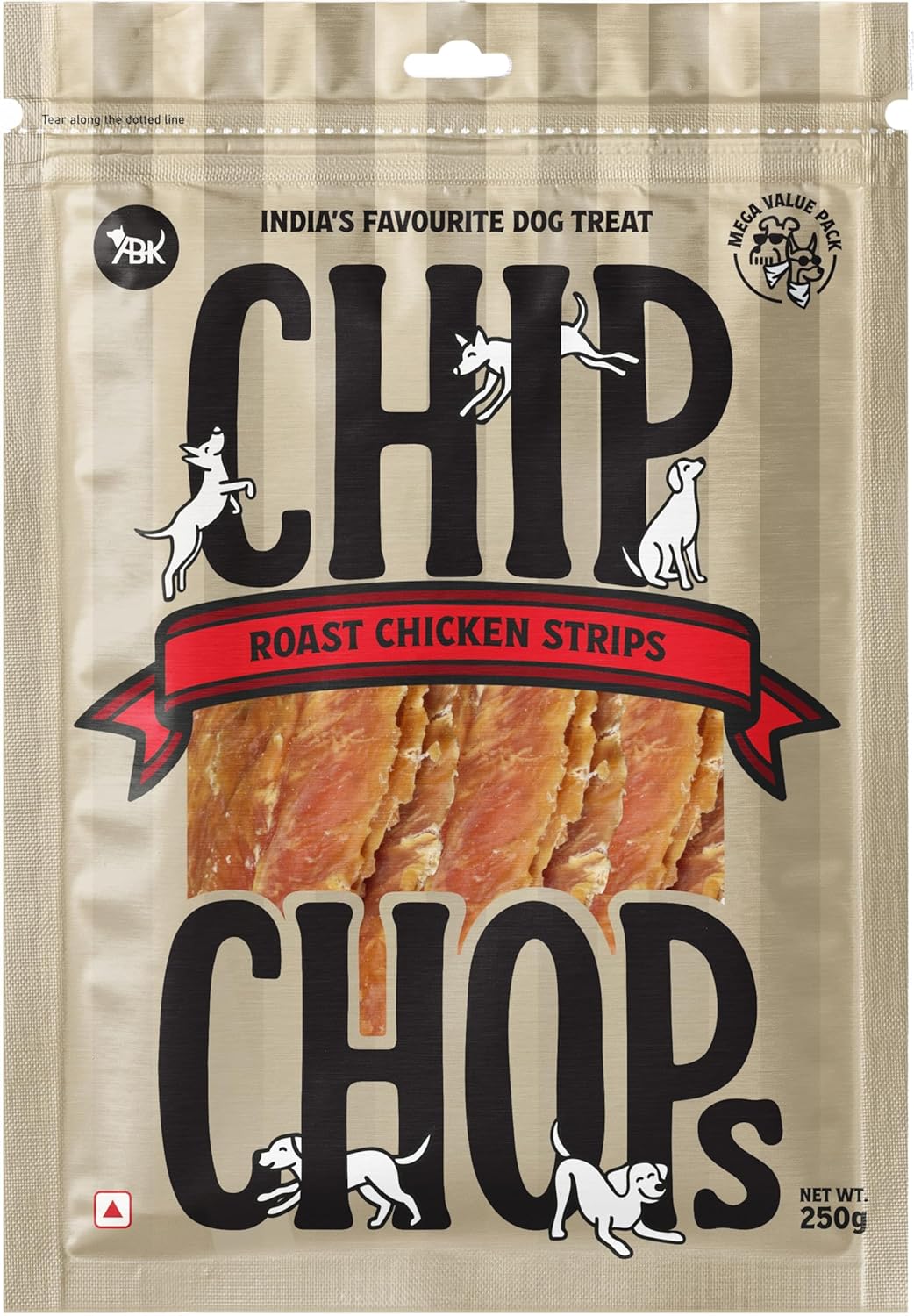 Chip Chops Roast Chicken Strips Dog Treats High Protein Low Fat Dog Snacks For Training Rewards Natural Chicken Dog Chews For All Breeds Healthy Dog Treats 250g Pack