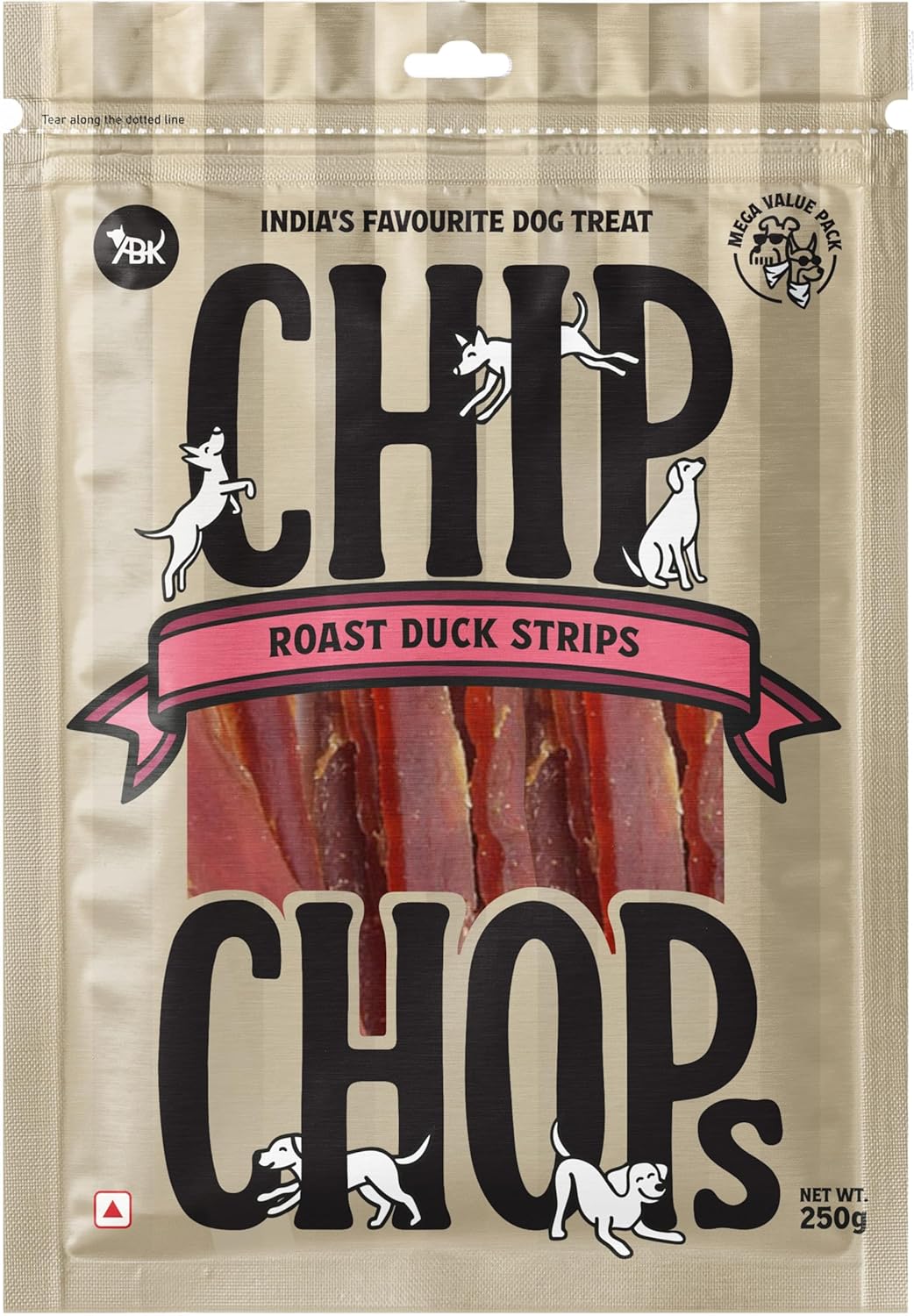 Chip Chops Roast Duck Strips Dog Treats High Protein Low Fat Natural Dog Snacks For Training Rewards Soft Chewy Dog Treats For All Breeds Puppy Adult Dogs 250g Pack