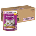 Whiskas Adult 1 Years Wet Cat Food Salmon In Gravy 80 G Pack Of 56 Hydrating Food Made With Real Fish 100 Complete Balanced Nutrition For Adult Cats