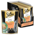 Sheba Fine Premium Adult (1+ Years) Wet Cat Food, Chicken with Tuna in Gravy, 70 g Pouch (Pack of 14), High-Moisture Gravy cat Food for Healthy Hydration