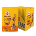 Pedigree Ranchos Super Bones 1 Years Dog Treats Chicken Milky Flavour 70 G Pack Of 12 Low Fat Treat With No Added Sugar