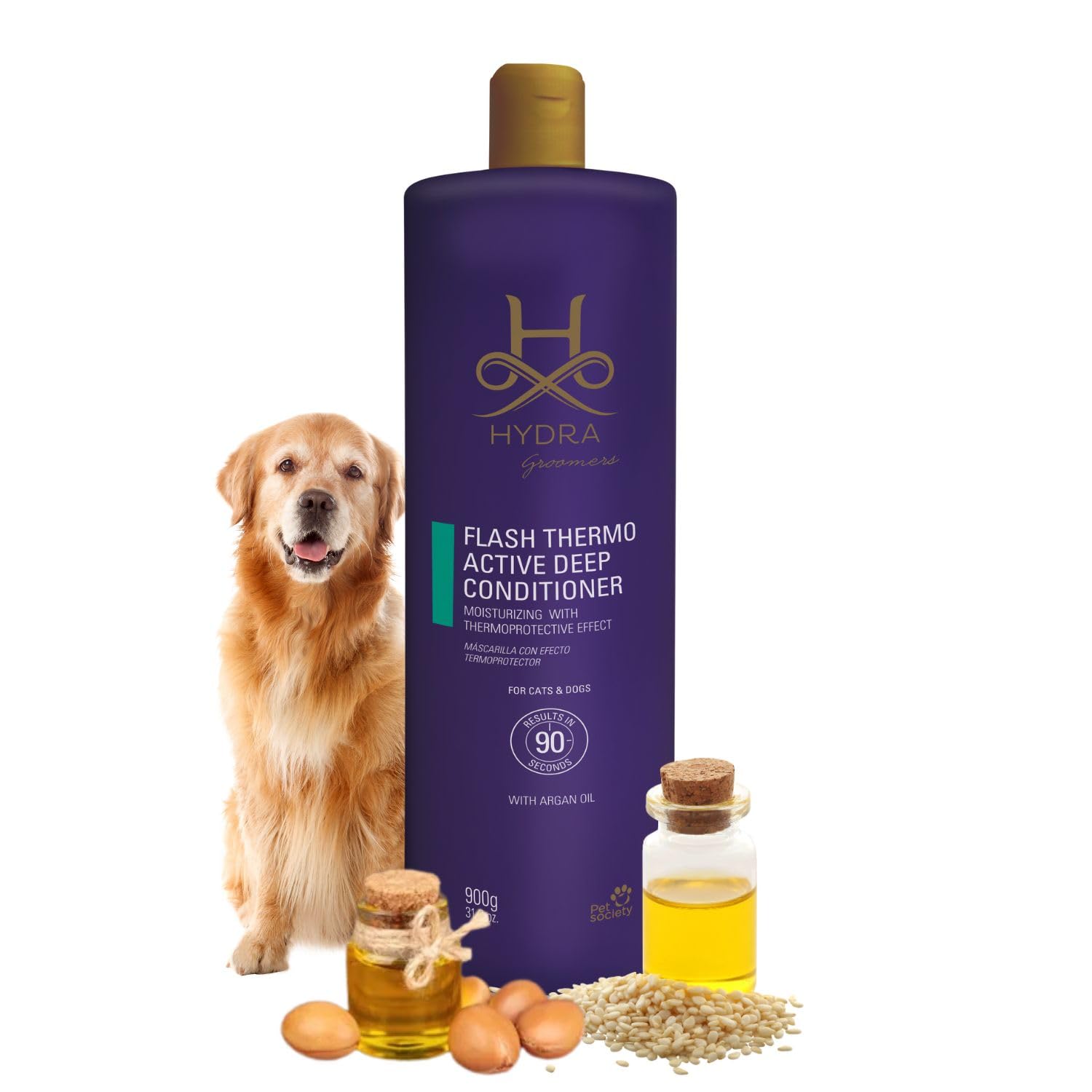 Hydra Groomer S Flash Active Deep Conditioner 900g Deep Moisture Hydration For Dogs Cats Professional Salon Quality Coat Treatment Restores Softness Shine Manageability