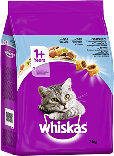 Whiskas Adult 1+ Tuna Food 7kg (1 Pack) - Adult Cat Food - Various Packaging Available