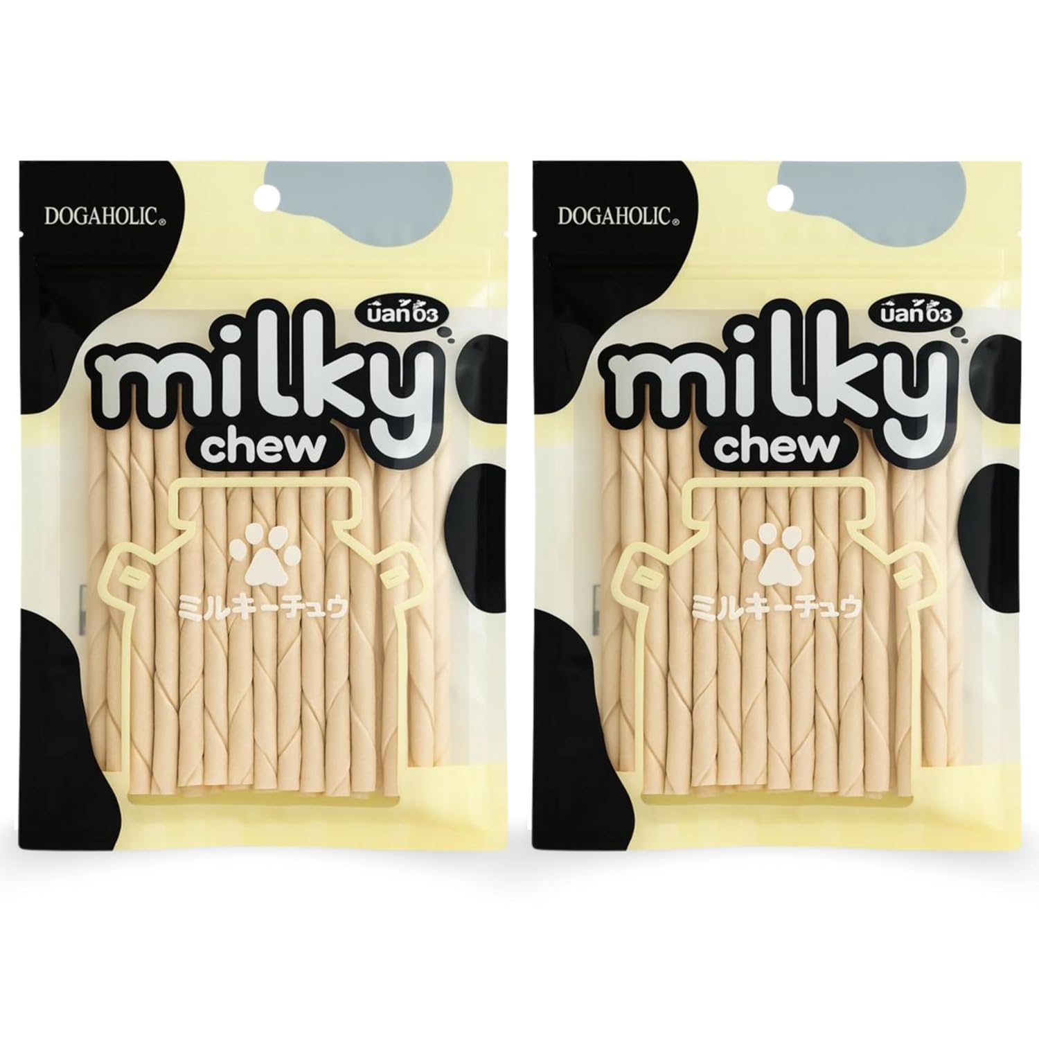 Dogaholic Milky Chew Stick 30 In 1 Pack Of 2 Dog Treat Healthy Highly Digestible Treat Suitable For All Breeds Sizes Sold By Foodie Puppies With Free Key Ring