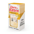Inaba Churu For Kittens Grain Free Creamy Puree Lickable Cat Treats With Dha Epa Vitamin E Taurine 0 5 Ounces Each 24 Tubes 4 Per Pack Chicken Recipe