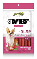 Jerhigh Fully Digestible Healthy Snack Training Treat Human Grade High Protein Chicken With Strawberry Flavour 100 G 20 Extra Pack Of 6 Dogsncats All Life Stages