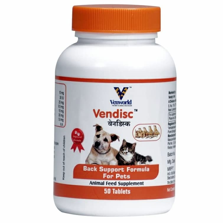 Vendisc Back Support Formula For Pets 50 Tablets By Fifozone