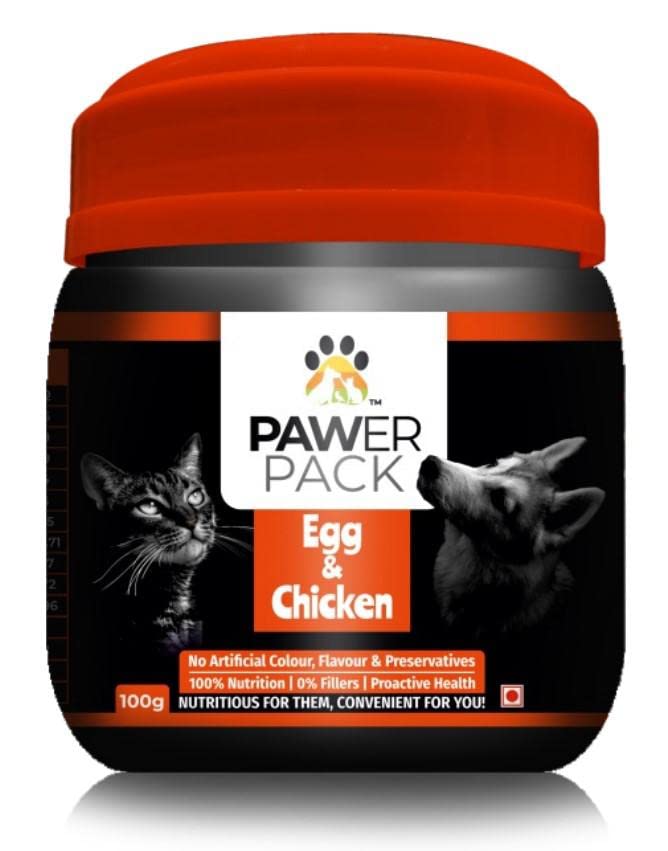 Dog Supplement Protein Powder For Dog Cat Control Coat Vitalizer Shedding Control Biotin 48 Clean Protein Powder Blend Dog Growth Food Supplement Egg Chicken Flavour 150 Gms