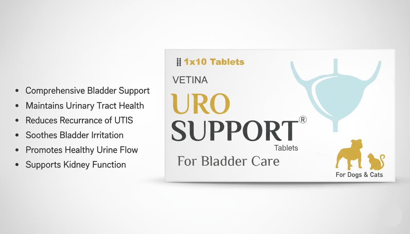 Vet Ina Uro Support Tablets For Urinary Bladder Health Care For Dogs And Cats