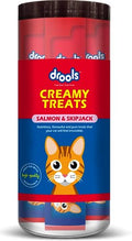 Drools All Life Stages Creamy Lickable Cat Treats 25 Pieces, Pack Total 375g | Salmon & Skipjack Flavour | Taurine for Heart and Vision Health | Easy to Hand Feed | Vitamins and Minerals