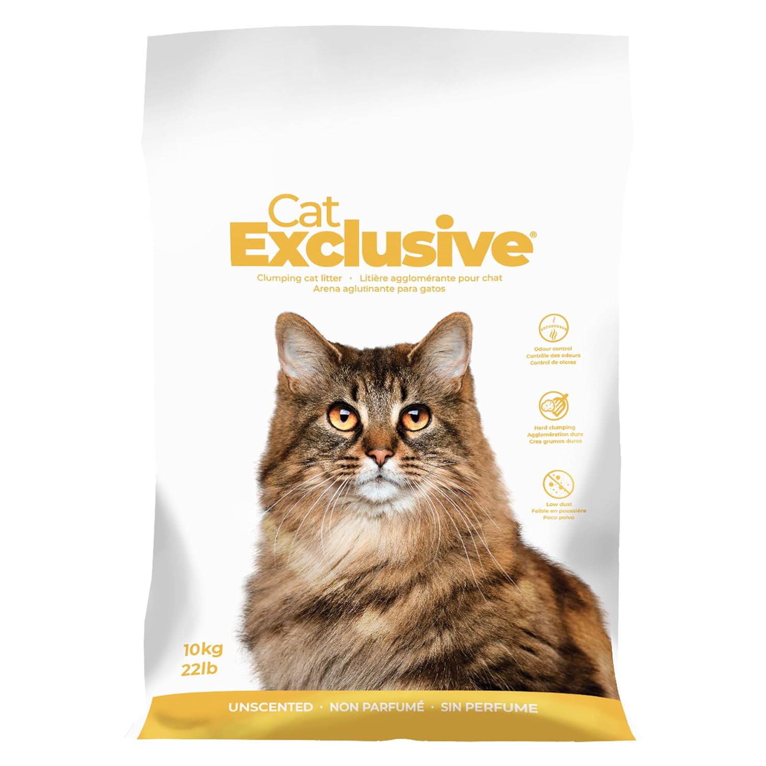 Cat Exclusive Unscented Premium Cat Litter 10kg 99 9 Dust Free Fragrance Free Hard Clumping Bentonite For Sensitive Cats Kittens