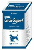 Vetina Cardio Support Tablets For Cardiac Care For Dogs Cats 30 Tablets