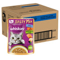 Whiskas Tasty Mix Adult 1 Year Wet Cat Food Chicken With Salmon Wakame Seaweed In Gravy 70 G Pack Of 28 Made With Real Fish Complete Balanced Nutrition For Adult Cat