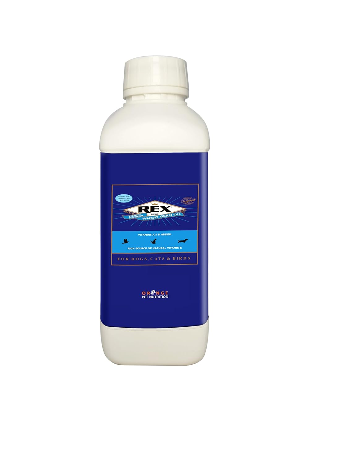 Rex Wheat Germ Oil 500 Ml Rich In Vitamin E Omega 3 6 Skin Coat Supplement For Dogs Cats Horses Birds Small Pets Improves Fur Shine Overall Health