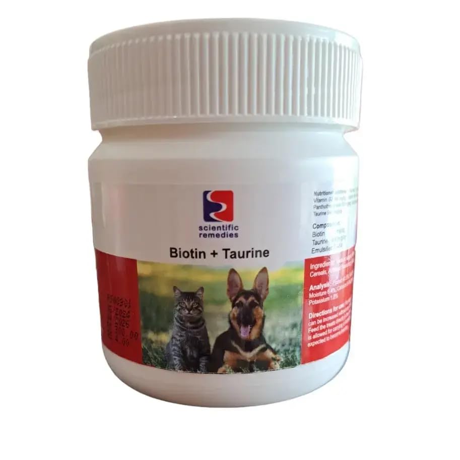 Biotin And Taurine 75 Tablets For Dogs Cats For Healthy Skin Hairs