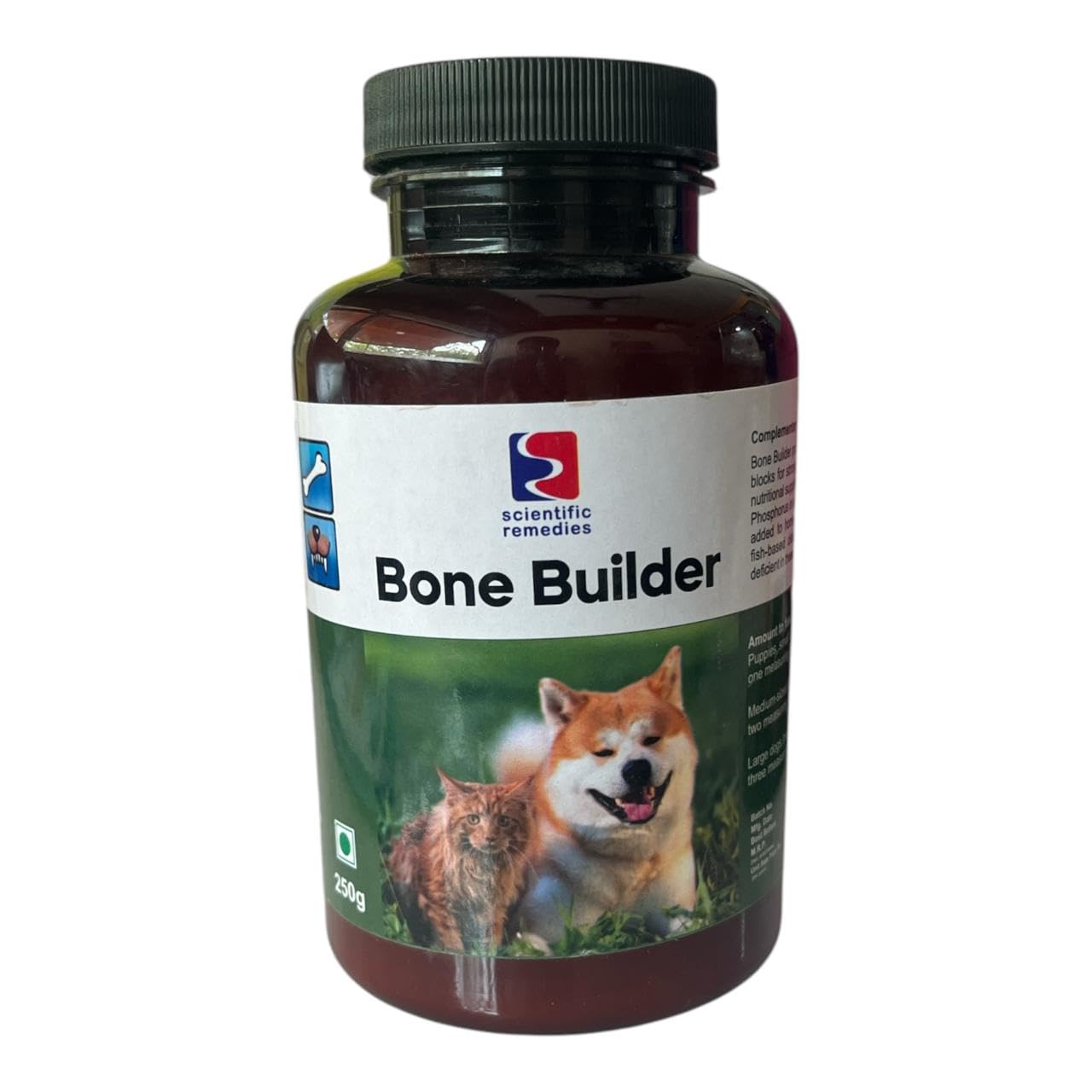 Sr Bone Builder Calcium Phosphorus Supplement For Growing Puppies And Kittens Strong Bone And Teeths Hip Dysplacia Dogs 250g