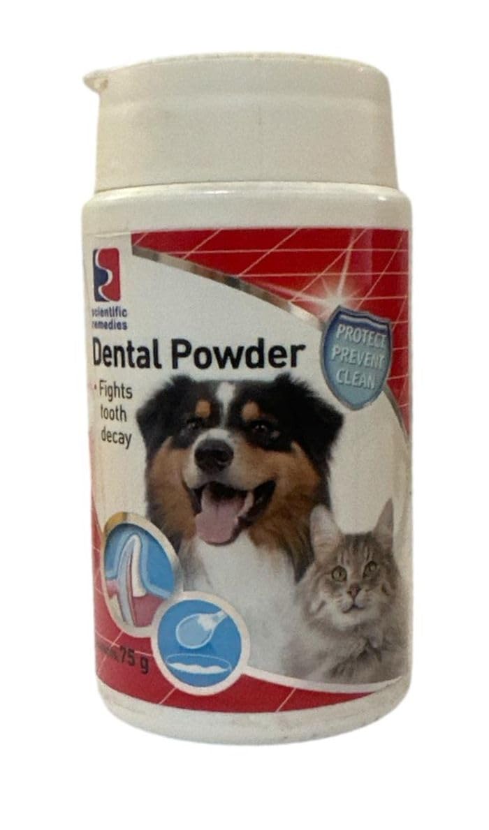 Dental Powder For Dogs And Cats 75 Gms Fights Tooth Decay Protects And Cleans Remove Tartat Plaque