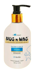 Hug N Wag Luxury Shampoo Hydra For Dogs Shea Butter Jojoba Oil Detangling Benefits 30 More Baths 350ml