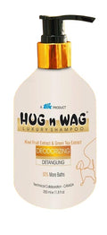 Hug N Wag Luxury Shampoo Deodorizing For Dogs Kiwi Fruit Extract Green Tea Extract Detangling Benefits 30 More Baths 350ml