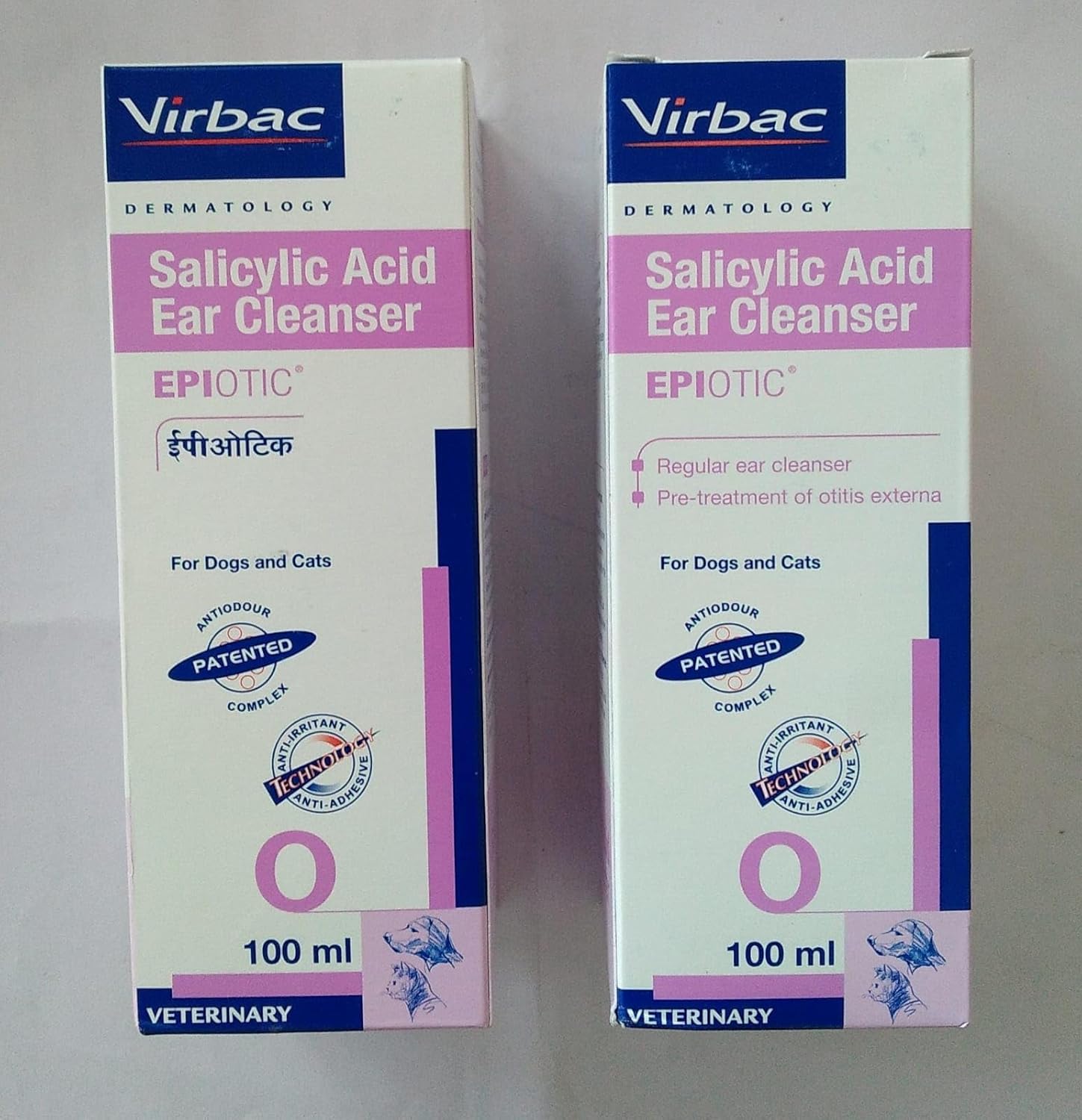Virbac Epiotic Ear Cleanser For Dogs And Cats 100 Ml Pack Of 2