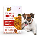 Ready Fresh Meals For Dogs 60 Chicken Meat Chicken Liver Rice Carrot And Pumpkin Paste With Flax Seed 300 Gms 2 Pouches Of 150g Each Pack Of 1 Chicken Liver Delight