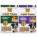 Calcium Super Treats Pumpkin With Chia Seeds Blueberry And Strawberry With Peanuts Sticks Super Food For Dogs Supports Digestive Health 100 Vegetarian Dog Treat Pack Of 2 Flavors Young