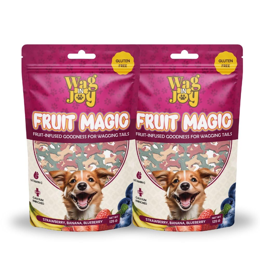Fruit Magic Cut Bone Dog Treats 125g Training Treat For Dogs Healthy Tasty Nutritious Snack Natural Fruit Flavored Dog Treats