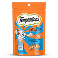 Temptations Mixups Cat Treats Chicken Salmon Flavours 75g Two Irresistible Flavours In One Pack Crunchy Outside Soft Inside Goodness Of Protein Vitamins Minerals Resealable Pouch