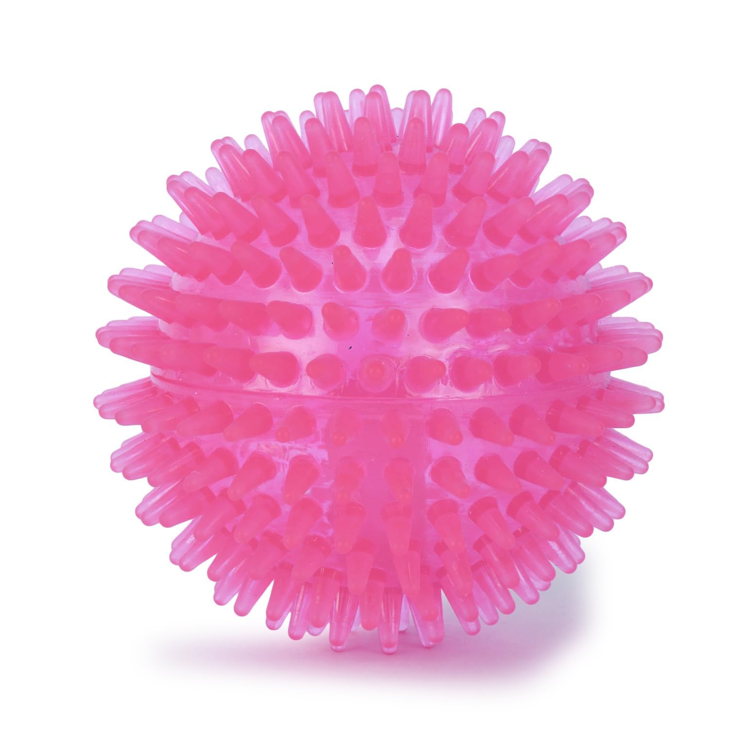 Spiked Squeaky Chew Ball For Dogs Puppies Color May Vary