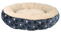 Plush Cushion Beds For Dogs Suitable For Extra Small Breeds During Winters 50 Cm Blue Beige