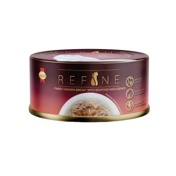 Refine Finest Tuna In Signature Wet Cat Food In Gravy 80 G Hydrating Food Made With Real Tuna In Signature Complete Balanced Nutrition For Adult Cats Pack Of 12