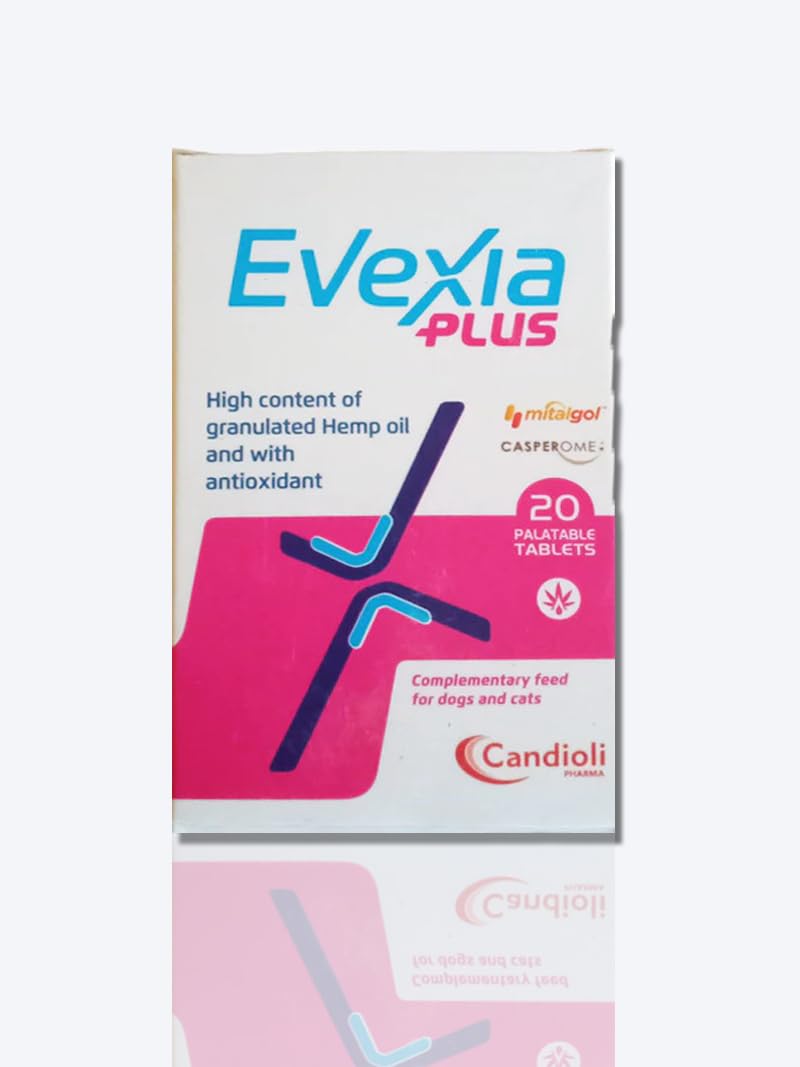 Evexi A Plus 20 Palatable Tablets For Dog Complementary Feed For Dog Cats 20 Chewable Tablets