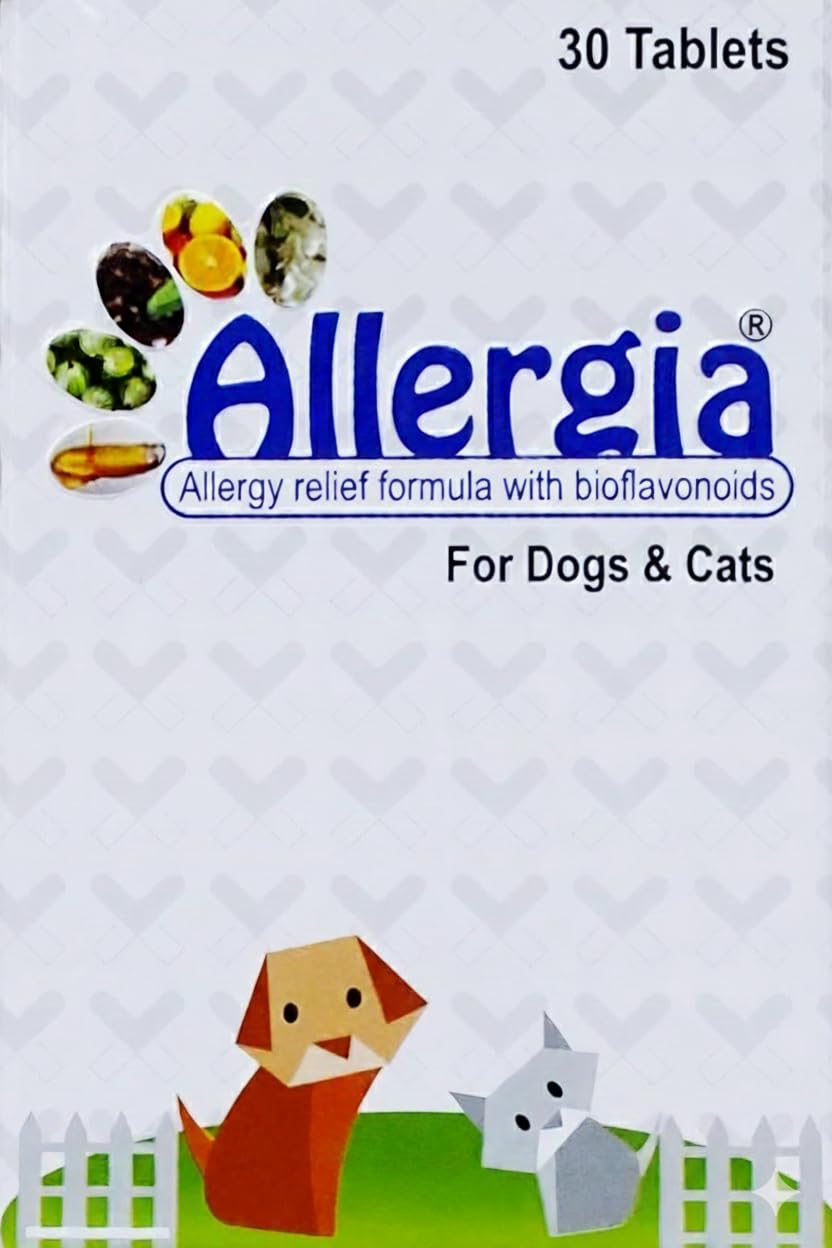 Allergia Pro Supplement For Dogs And Cats 10 Tablets Pack Of 30 Tablet