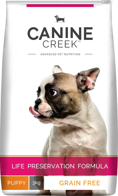 Canine Creek Puppy Dry Dog Food 3kg Real Chicken Supports Brain And Eye Development Healthy Skin And Coat Promotes Healthy Muscle Growth Promotes Healthy Immune System